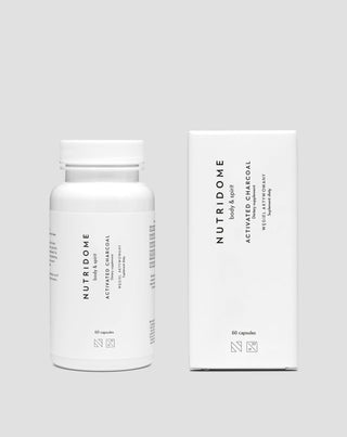 Cărbune activat pentru curățarea și legarea toxinelor supliment alimentar Nutridome 60 capsule - 2