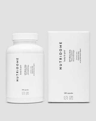 Tablete de alge Spirulina pentru purificarea organismului Nutridome 180 capsule - 2