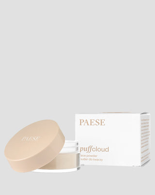 Pudră liberă de față Puff Cloud, cu efect de netezire blur, în culoare neutră Paese