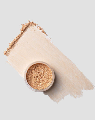 Pudră liberă iluminatoare highlighter de culorea șampaniei Paese