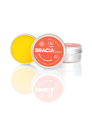 Balsam de buze regenerant trandafiri și avocado cu vitamina E Bracia Mydlarze