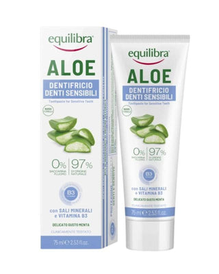 Pastă de dinți pentru dinți și gingii sensibile Aloe Gel Sensitive Equilibra