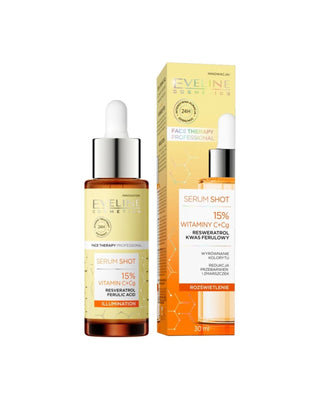 15% vitamina C+Cg tratament iluminator care uniformizează culoarea Ser Shot Eveline Cosmetics