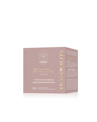 Cremă de față iluminatoare și hidratantă de piersici Tranquility Ritualia Onlybio