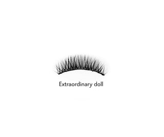 Gene false pe o bandă 2d pentru utilizare repetată, efect natural Extraordinary Doll Bamm!Lashes