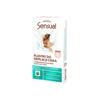 Plasturi depilatori pentru corp și tub cu ulei calmant Aloe Easy Grip Ssensual Joanna