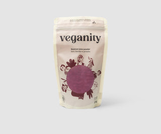 Pulbere de suc de sfeclă roșie sursă naturală de fier și vitamina C și culoare vegană Veganity 200 g