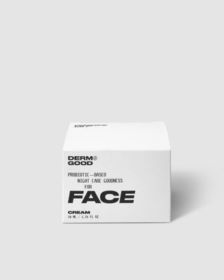 Cremă de față de noapte cu probiotice pentru toate tipurile de piele cu vitamina E Derm Good