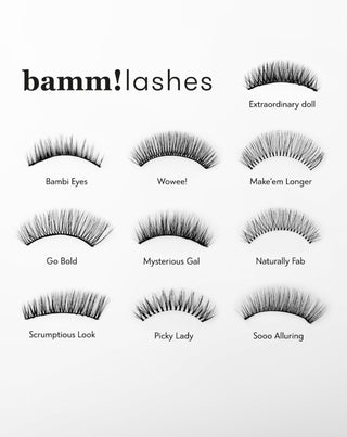 Gene false 2d pentru utilizare repetata Mysterious Gal Bamm! Lashes - 6