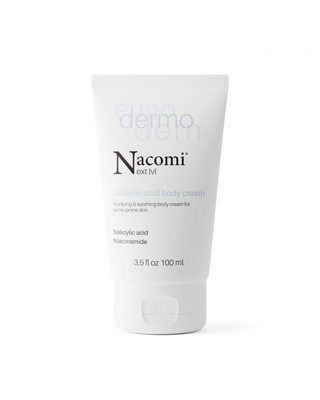 Cremă de corp calmantă și de curățare cu acid salicilic și niacinamide Nacomi Next Level Dermo