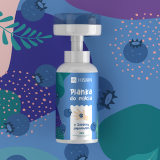 Spumă de spălat pentru mâini și corp cu parfum de fructe de pădure pentru copii HiSkin