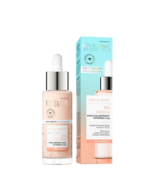 Tratament energizant pentru pielea din jurul ochilor cu 5% cofeină Ser Shot Eveline Cosmetics