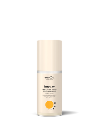 Ser de față hrănitor și de iluminare Heyday cu antioxidanți și vit. C triplă 30 ml Resibo