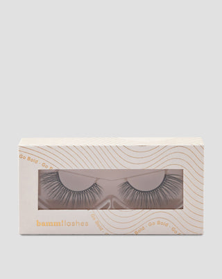 Gene false pe o bandă 2d pentru utilizare repetată foarte moi Go Bold Bamm!Lashes - 1