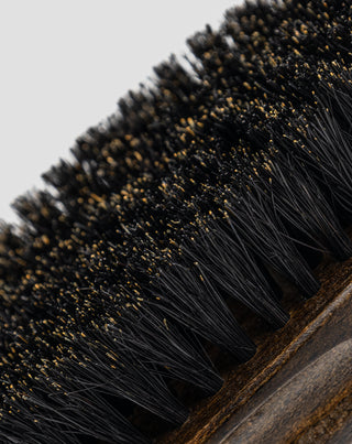 Pumn pentru barbă din lemn de fag cu peri naturali de mistreț Monolit - 2