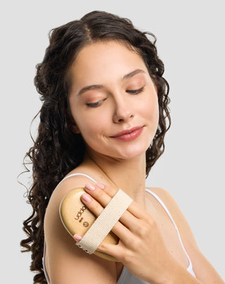 Uddo perie de masaj pentru corp din păr de mistreț natural_3 - 3