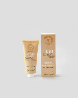Cremă de față pufă cu protecție solară SPF 50