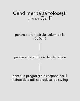 Perie de coafat Monolit din lemn de fag Quiff - 3