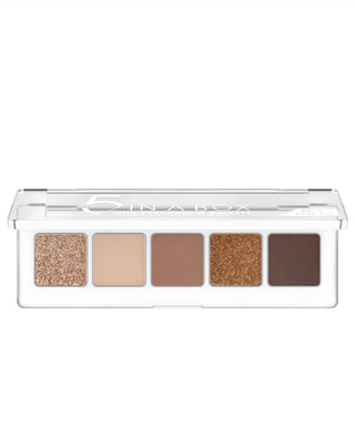 Paletă de farduri 5 In A Box Mini Eyeshadow Palette de culoare Golden Nude Look 010 Catrice