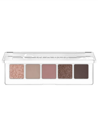 Paleta de farduri 5 In A Box Mini Eyeshadow Palette de culoare Soft Rose Look 020 Catrice