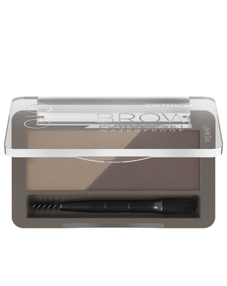 Set rezistent la apă în pudră pentru sprâncene Brow Powder Set 010 de culoare Ash Blond Catrice