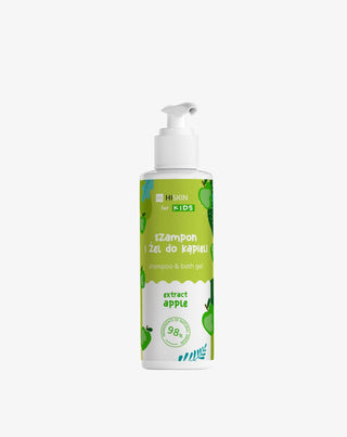 Șampon și gel de corp 2în1 pentru copii, cu miros de măr HiSkin