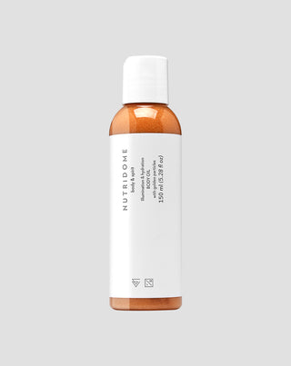 Ulei de corp stralucitor cu efect de stralucire cu ulei de jojoba si ulei de argan Nutridome