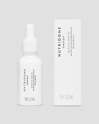 Acid salicilic 2% ser facial pentru imperfectiuni si acnee cu niacina si aloe vera Nutridome