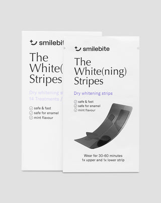 The White(ning) Stripes Smilebite benzi de albire a dintilor set de 28.