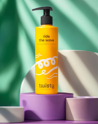 Balsam emolient pentru părul creț, cu trandafir și ulei de cânepă Twisty