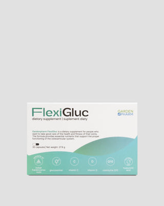 Supliment alimentar pentru articulații, cartilaje și oase cu glucozamină și extract de tămâie Gardenpharm FlexiGluc 30 capsule - 1