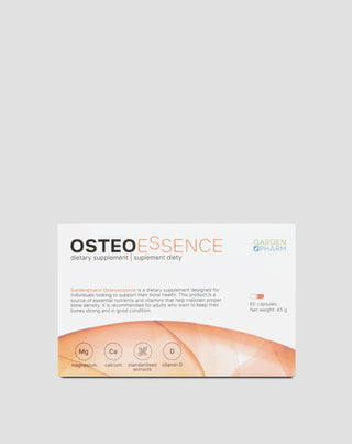 Supliment alimentar care susține sănătatea și densitatea osoasă corectă Osteoessence Gardenpharm 60 capsule - 1