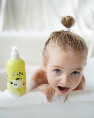 Lotiune de baie naturala hidratanta pentru copii cu extract de aloe Lili&Mu