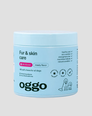 supliment alimentar fur & skin karma pentru câini pentru un păr frumos și o piele sănătoasă oggo 180 g - 1