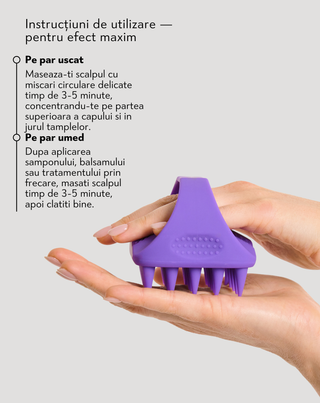 Masor de scalp din silicon moale cu răsucire pentru stimularea microcirculației