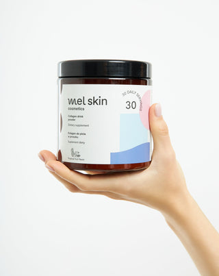 Colagen de peste 5000 mg pulbere de baut pentru piele frumoasa, par, unghii si articulatii sanatoase cu glucozamina si vitamina C Mel Skin