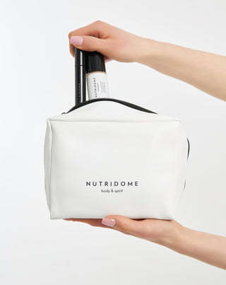 Geanta cosmetica spatioasa din piele ecologica Nutridome