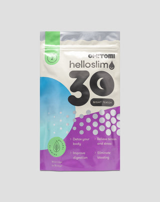Ceai pentru curatare si detoxificare Hello Slim Oh!Tomi pentru noapte, care va ajuta sa adormiti - 1