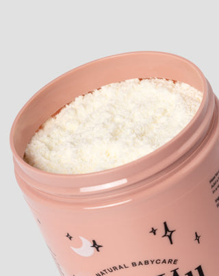 Pudra de baie Lili&Mu cu lapte de capra, jojoba si pantenol pentru mamici