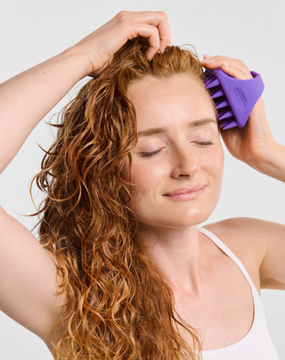 Masor de scalp din silicon moale cu răsucire pentru stimularea microcirculației - 4