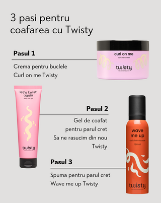 Gelul de styling pentru păr creț hidratează și înmoaie părul fără a-l încărca pe Twisty