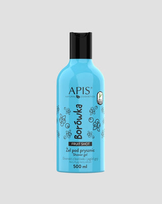 Naturalny żel pod prysznic o borówkowym zapachu z kwasem hialuronowym Fruit Shot Apis