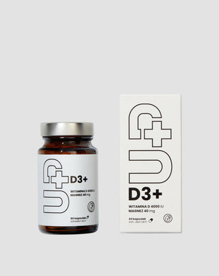 Supliment Up D3+ Vitamina D3 în combinație cu magneziu UP Health Pharma 60 capsule