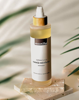 Esență micelară răcoritoare demachiantă care calmează iritațiile cu D-pantenol Manilu - 2
