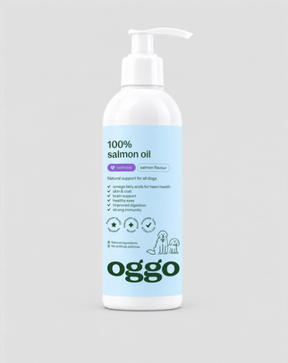 Ulei de somon pentru câini Omega-3 EPA și DHA pentru inimă, creier și imunitate Oggo 250 ml - 1