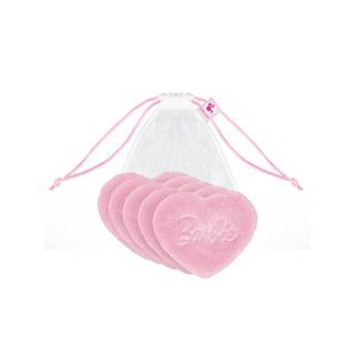 Dischete cosmetice reutilizabile pentru demachiere Barbie Ultrasoft Reusable Pads Hearts Pink Glov - 2