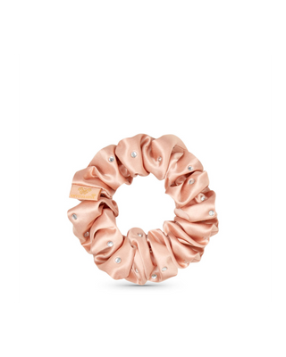 Elastic de păr din mătase cu cristale – rose gold Crystallove - 3