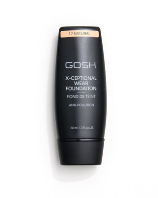 Acoperire medie, fond de ten de lungă durată x-uzură excepțională, nuanță 12 natural Gosh - 1