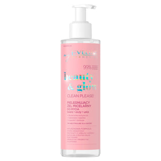 Gel micelar de curățare a feței Eveline beauty glow - 1