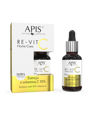 Esență în gel cu vitamina C 10% pentru îmbunătățirea tonusului pielii Re-Vit C Home Care Apis